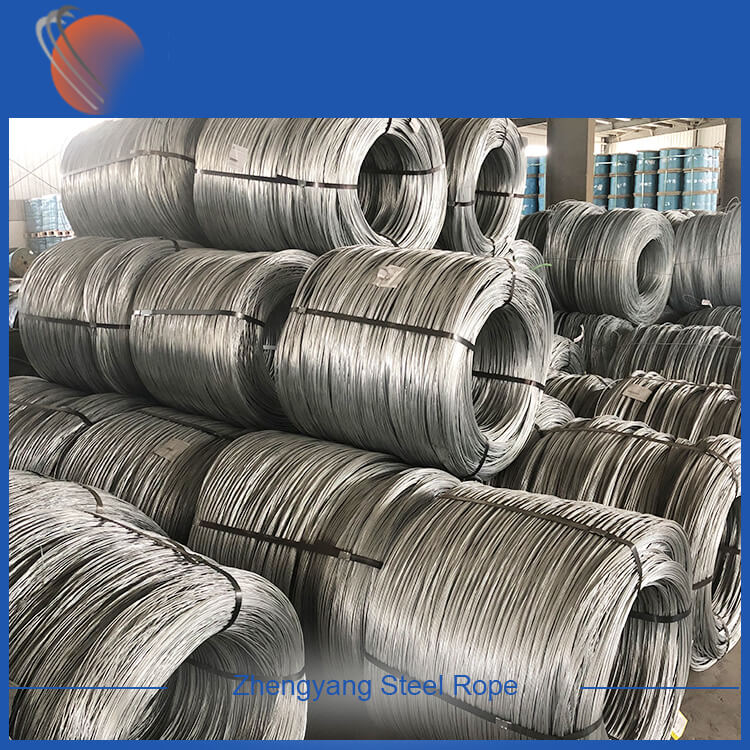 Fitur Hot Dip Galvanized Steel Wire Kanggo Redrawing